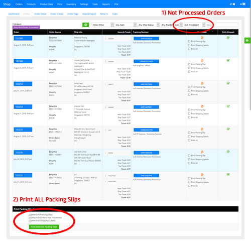 OMS Overview Client Listing