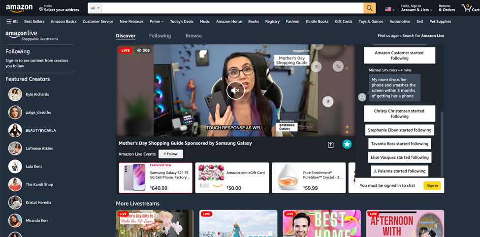 Amazon Live