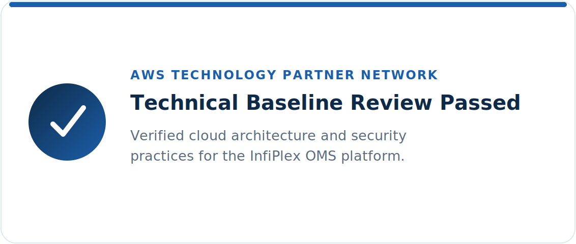 InfiPlex is an AWS Technology Partner Network member