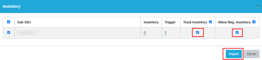 BrightStores.com product edit set-up