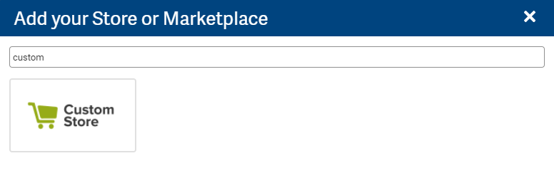 ShipStation Custom Store button