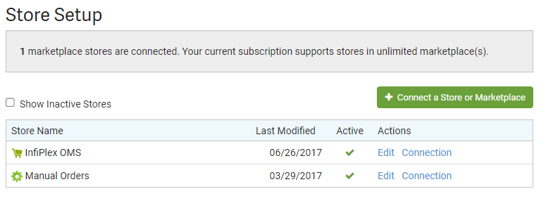 ShipStation Edit Custom Store settings