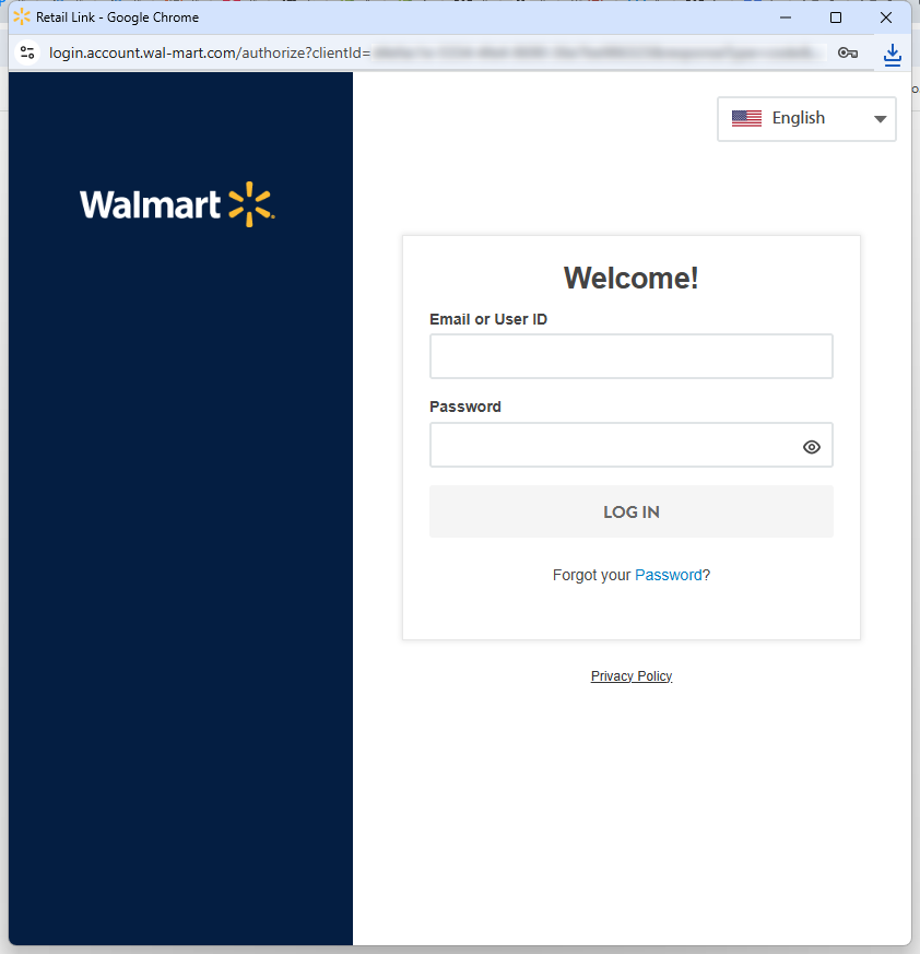 Walmart.com Marketplace Oauth Login
